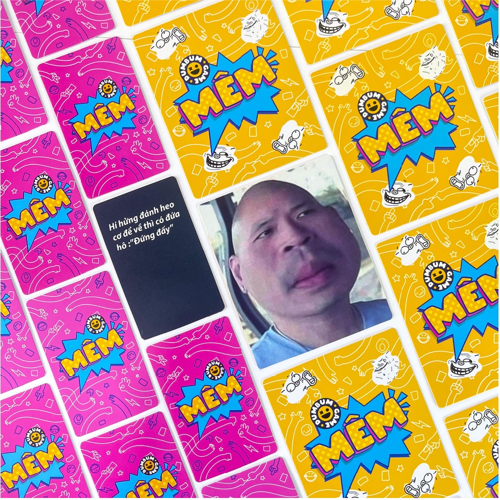 Bộ bài meme Mêm boardgame Choidee nhiều phiên bản hài hước chơi nhóm cùng bạn bè 150 lá