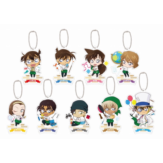 Móc khóa + Standee Conan Ran Shinichi Amuro Akai Kid Sonoko Makoto