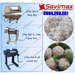 Máy thái bì heo quay tay quả lô thép chống gỉ (làm các loại nem)