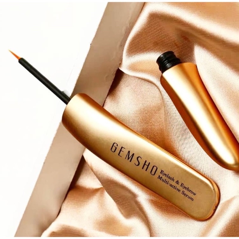 Dưỡng dài mi và lông mày Gemsho, serum kích thích mọc lông mi Gemsho Eyelash &amp; Eyebrow Mỹ, dưỡng dài dày mi