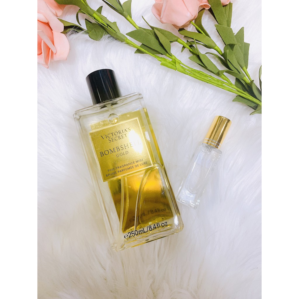 [10ml ]«Mẫu Thử» 🎈 Xịt Thơm Body Mist Victoria's Secret Bombshell Gold