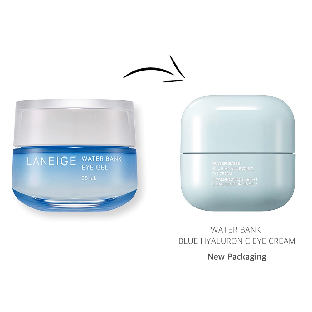 Kem Dưỡng Mắt Laneige Water Bank Blue HA Eye Cream 25ml / LANEIGE Water Bank Blue Hyaluronic Eye Cream 25ml