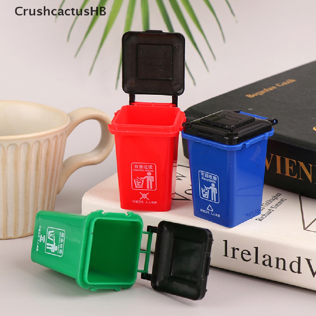 [CrushcactusHB] 1:12 Dollhouse MiniTrash Can Model/Mini Waste Bin/Pen Organizer Home Storage Can Hot Sell