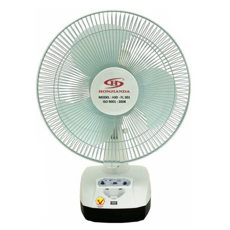 QUẠT SẠC TÍCH ĐIỆN HONJIANDA FL 301 LED