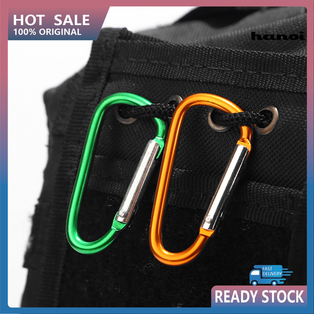 Hly 5 Cái 5 Cái# Móc Khóa Chữ D Bằng Hợp Kim Nhôm Chịu Lực Tốt Tiện Dụng Cho Hoạt Động Ngoài Trời