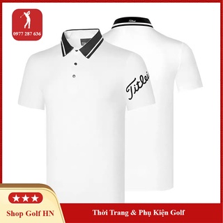 Áo golf Nam Titleist chất vải thun lạnh mềm mịn, co dãn nhẹ thấm hút mồ hôi tốt AT009