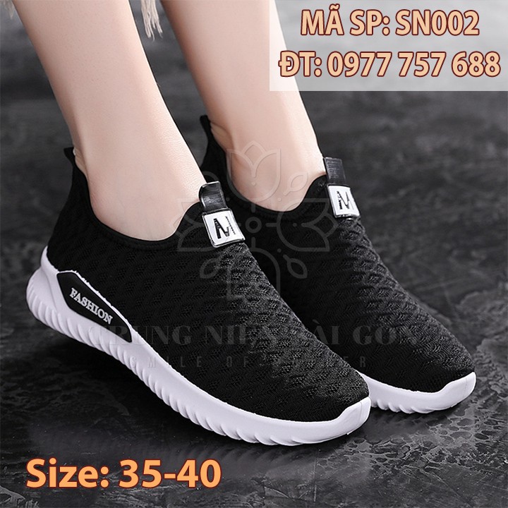 Giày mọi giày đi bộ ngoại cỡ êm chân cho mẹ trung niên u50 u60 size 40 SN002
