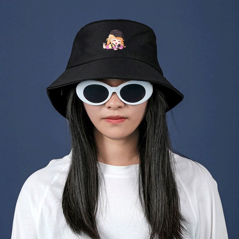 Mũ bucket in hình KHỔNG MINH THÍCH ĐI QUẨY anime chibi tiện lợi thời trang quà tặng idol cpop