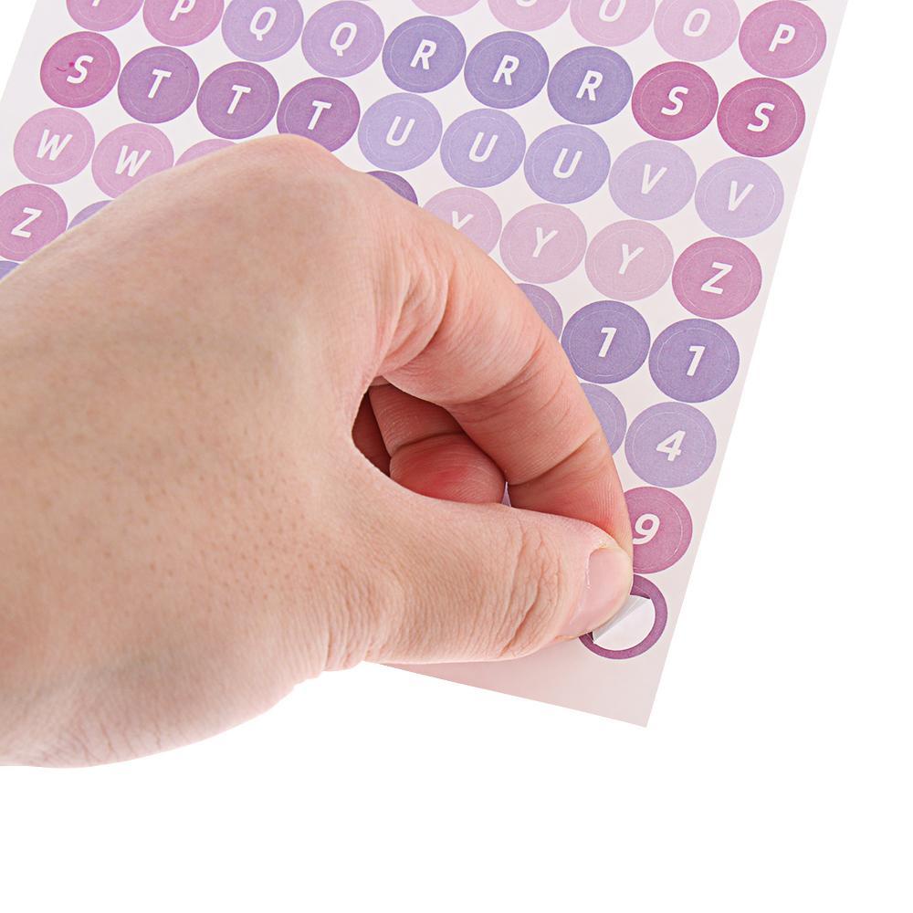 LAYOR1 Sticker Dán Trang Trí In Chữ Alphanumeric