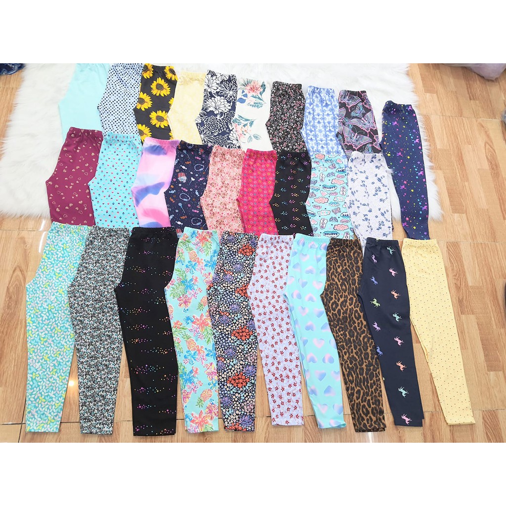 Quần Legging Dài Bé Gái size Đại (22-41kg) - Q25