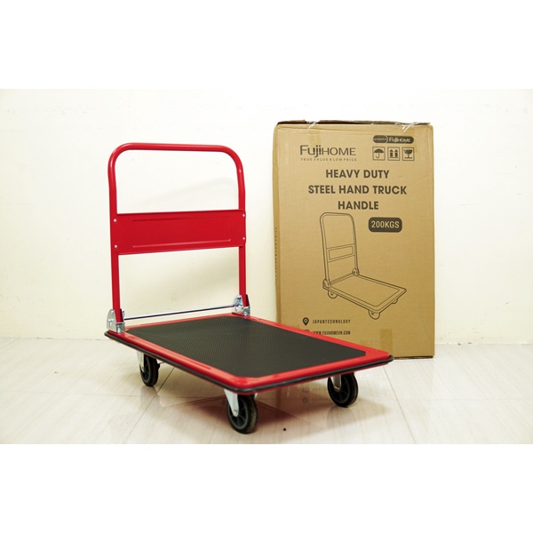 Xe đẩy hàng 4 bánh gấp gọn 150kg -300kg nhập khẩu FUJIHOME,bánh xe cao su siêu bền,chống ồn, xe kéo hàng gấp gọn đa năng