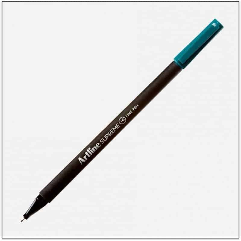 Bút kim màu Artline Supreme EPFS-200 - 0.4mm - Màu xanh lá đậm (Dark Green)