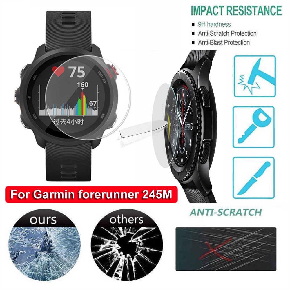 Set 1/2 miếng dán cường lực bảo vệ mặt đồng hồ Garmin Forerunner 245M / 245