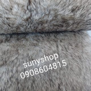 Thảm lông thú màu xám alaska