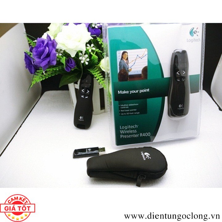 Bút Thuyết Trình Logitech Wireless Presenter R400