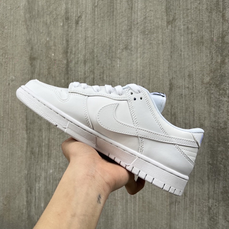 GIÀY SB DUNK FULL WHITE DA THẬT LAI AU