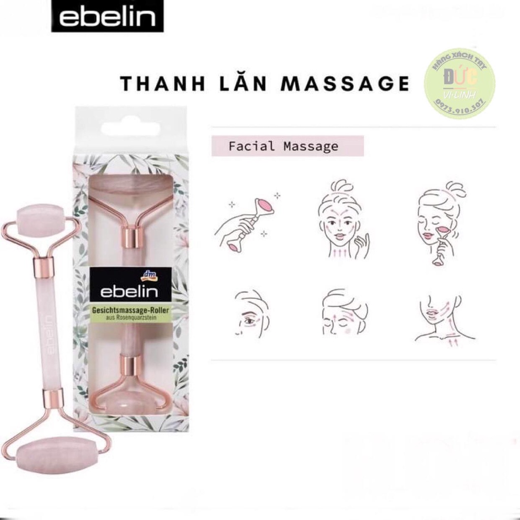 Đá Thạch Anh Hồng Massage Mặt Ebelin Của Đức
