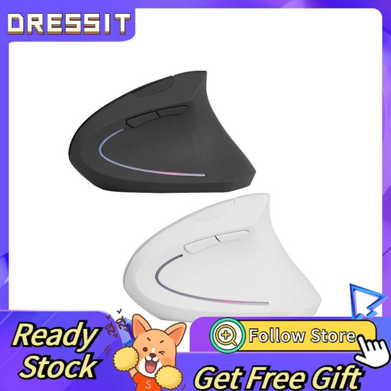 Dressit 2.4G Wireless 1600DPI Ergonomic Vertical Gaming Mouse Optical Mice for PC Laptop