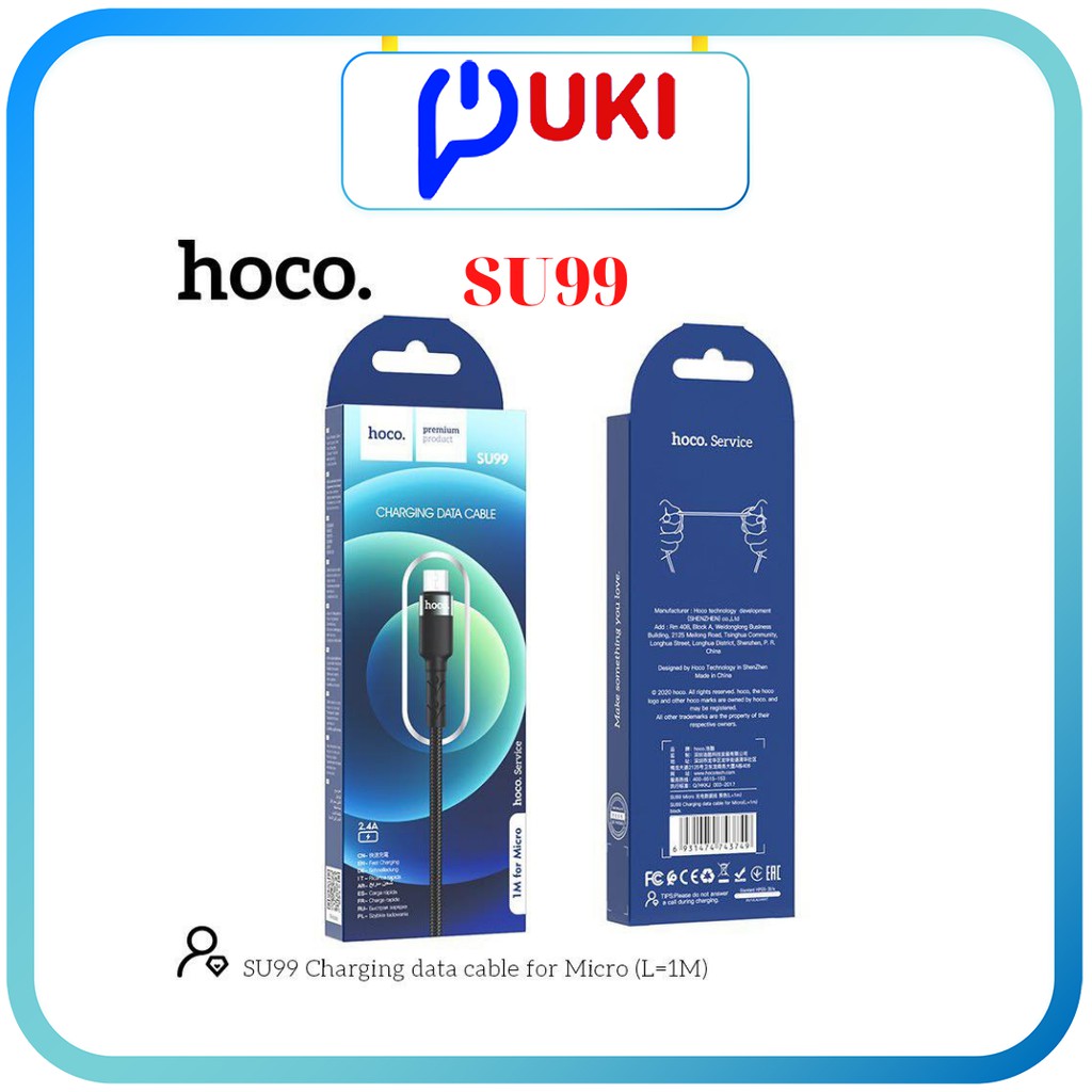 mua dây sạc iphone/android/type c to lightning/type c chính hãng hoco Su99