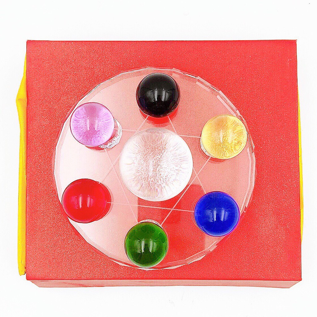 Bộ thất tinh trận thủy tinh 7 màu phong thủy tài lộc | BigBuy360 - bigbuy360.vn