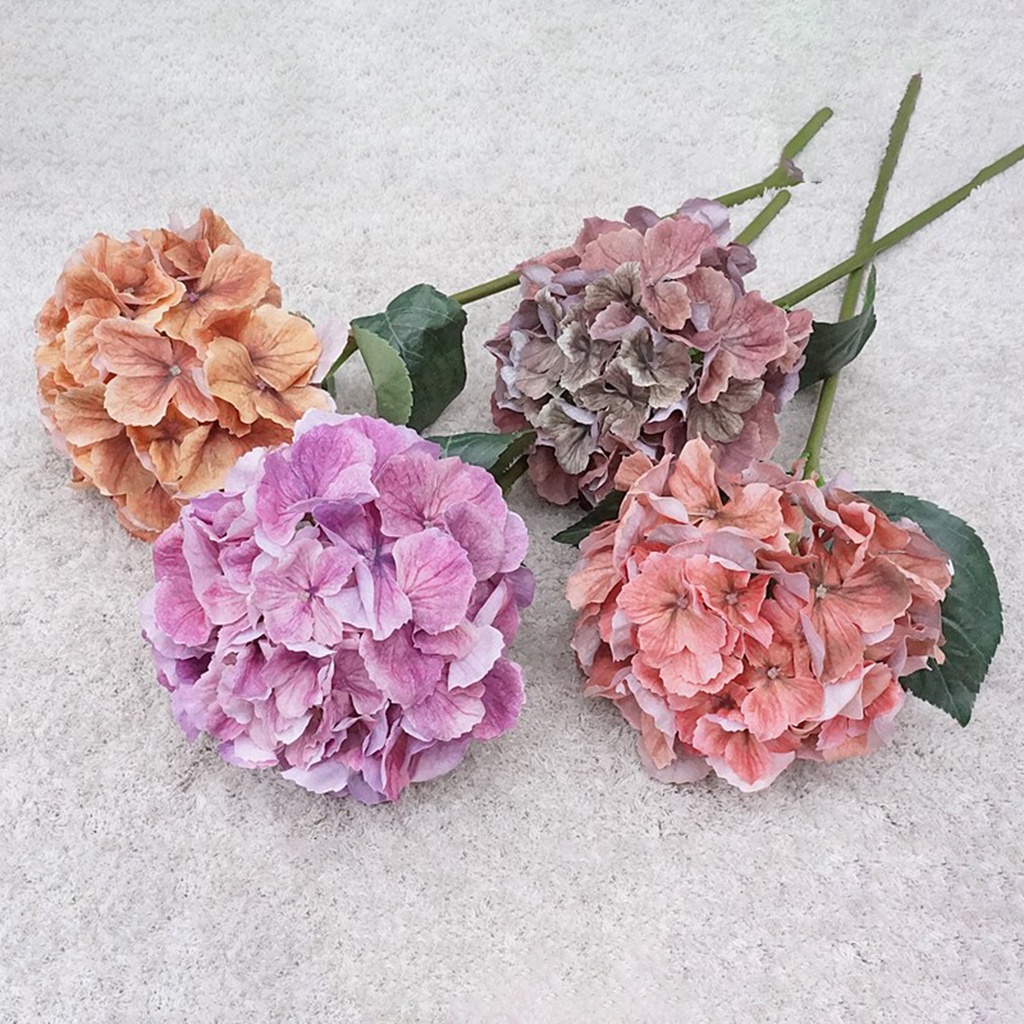 Hoa Cẩm Tú Cầu Giả Nhiều Lớp Không Phai Màu Trang Trí Nhà Cửa