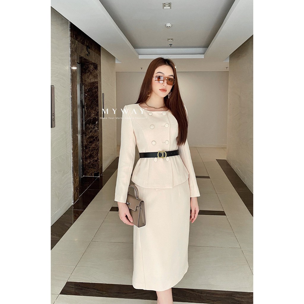 Chân Váy Nữ Công Sở Dáng A Basic Cao Cấp 5MCAB218- MY WAY [CHÍNH HÃNG]
