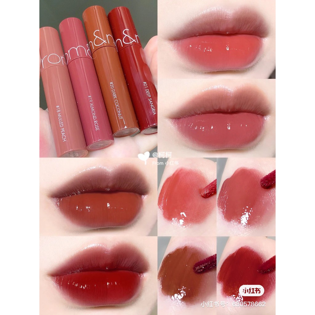 [MÀU 18-21] Son Tint Lì Cho Môi Căng Mọng Romand Juicy Lasting Tint Ripe Fruit 5.5g