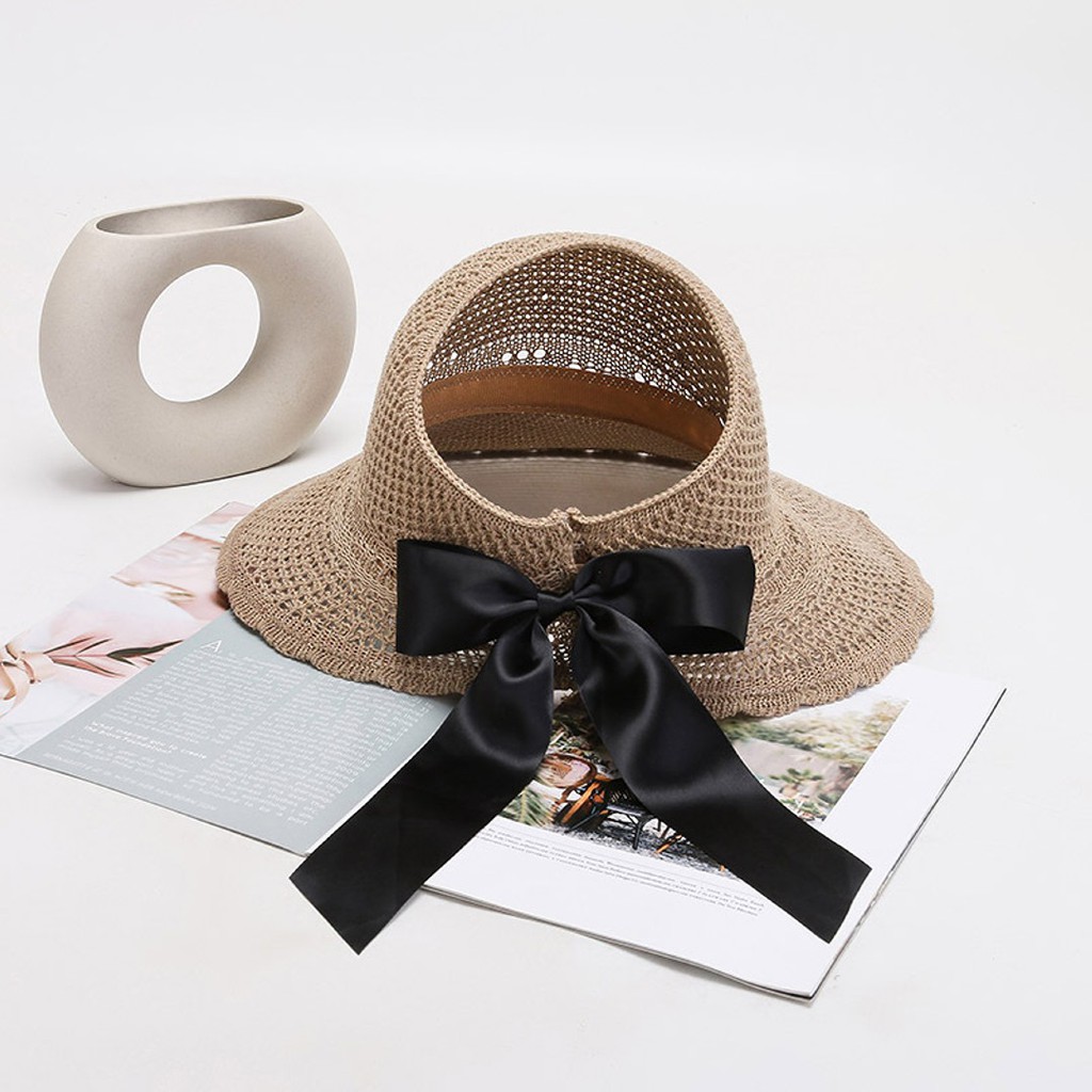 Mũ nón cói đi biển hở chóp phong cách Hàn Quốc siêu xinh – Phụ kiện thời trang cá tính, năng động