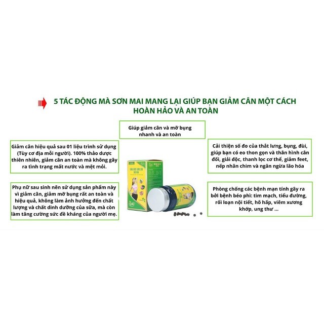 Thảo dược giảm cân gia truyền Sơn Mai 30 ngày 57 viên | BigBuy360 - bigbuy360.vn