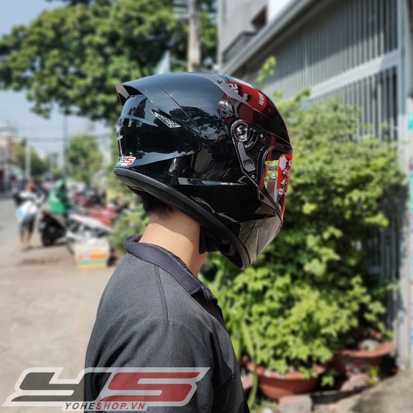 Nón bảo hiểm full face KYT TT Course chính hãng đen size M L XL_phuotarmor