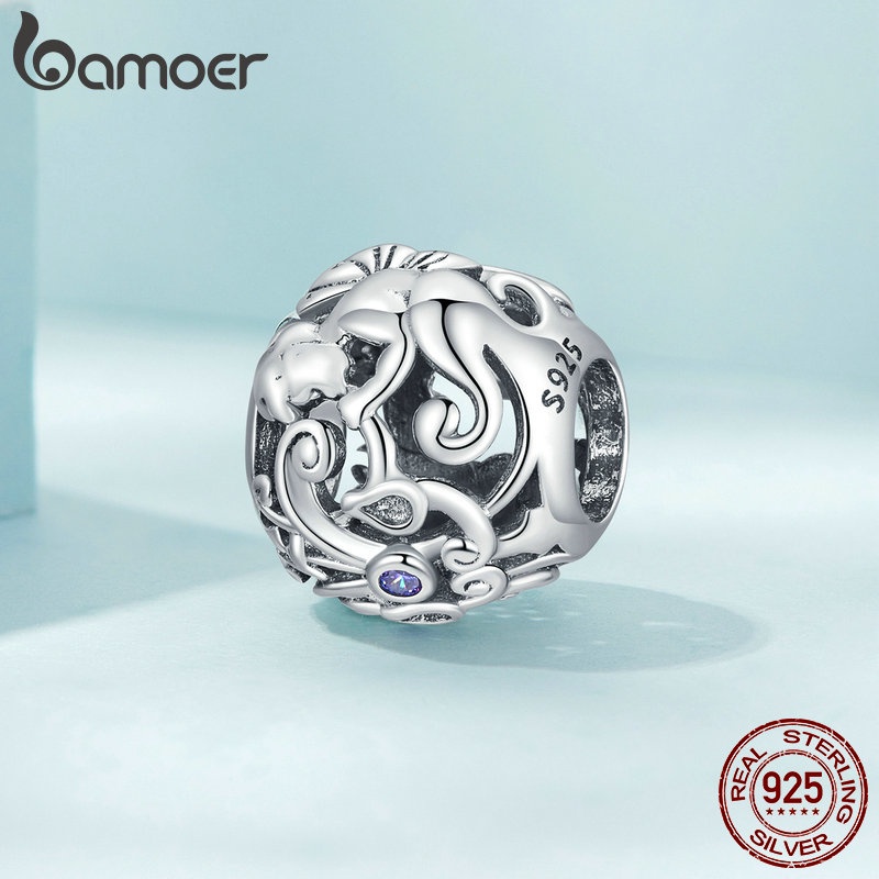 Hạt nữ trang Bamoer hình thiên thần bằng bạc 925 dùng làm vòng tay / vòng cổ diy