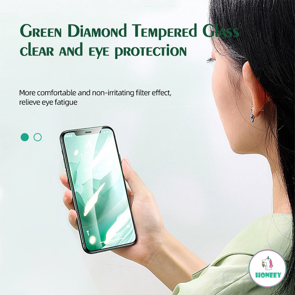 Kính cường lực bảo vệ màn hình điện thoại bảo chống ánh sáng xanh bảo vệ mặt cho iPhone 12 Pro Max 6 6s 7 8 Plus