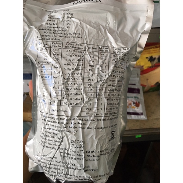 Thức ăn siêu đạm japan , dạng mịn , ương nuôi tôm cá bột