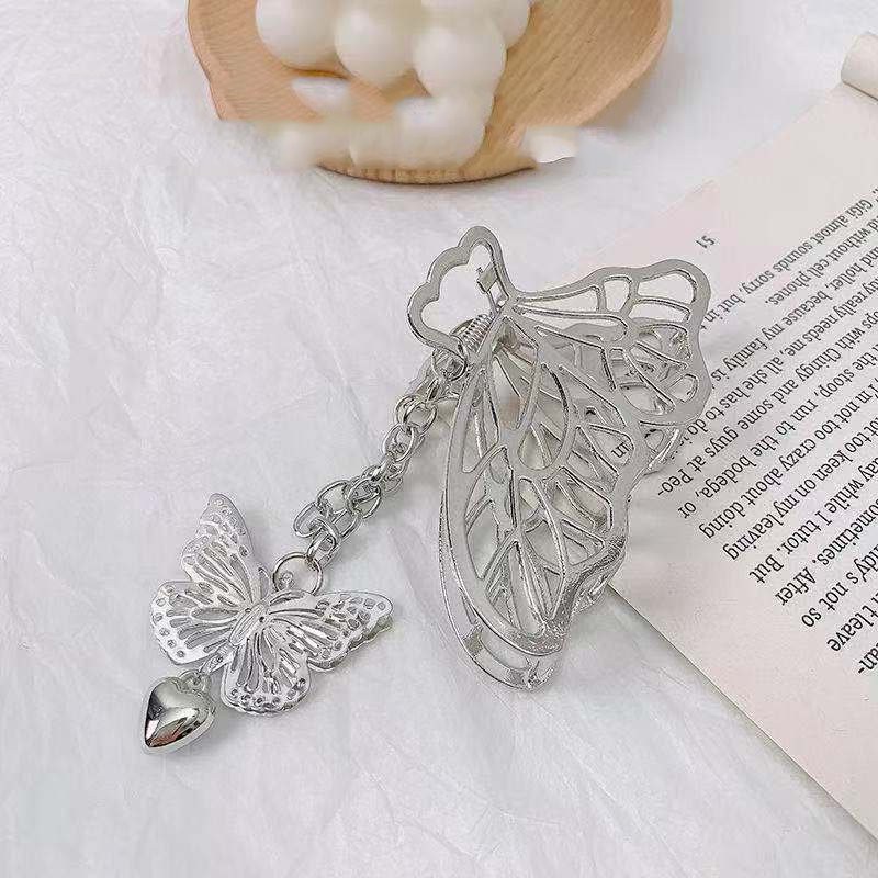 Kẹp cài tóc THẢ ĐIỆP kim loại dạng ngoạm xinh xắn phụ kiện nữ tính