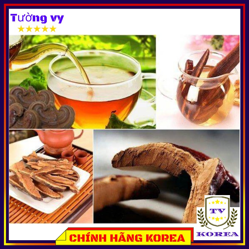 Nấm linh chi hàn quốc túi nâu chính hãng 1kg, tuongvykorea