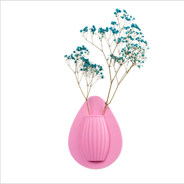 Chậu hoa silicon dán tường dùng trang trí xinh xắn