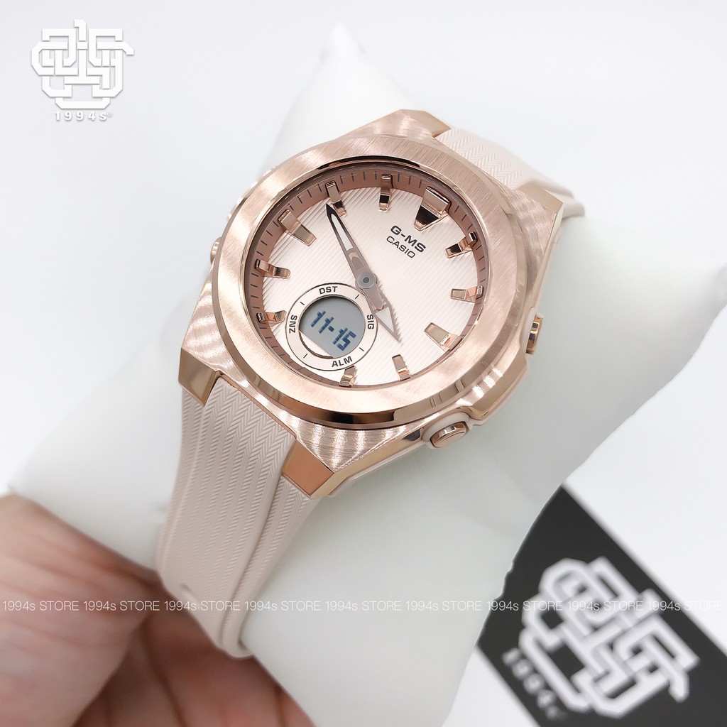 Đồng hồ nữ Casio MSG-C150G-1A / MSG-C150G-4A / MSG-C150G-3A chống va đập, chống nước 200m, hàng chính hãng