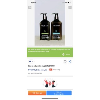Cặp dầu gội xả VALOTANO 500ml
