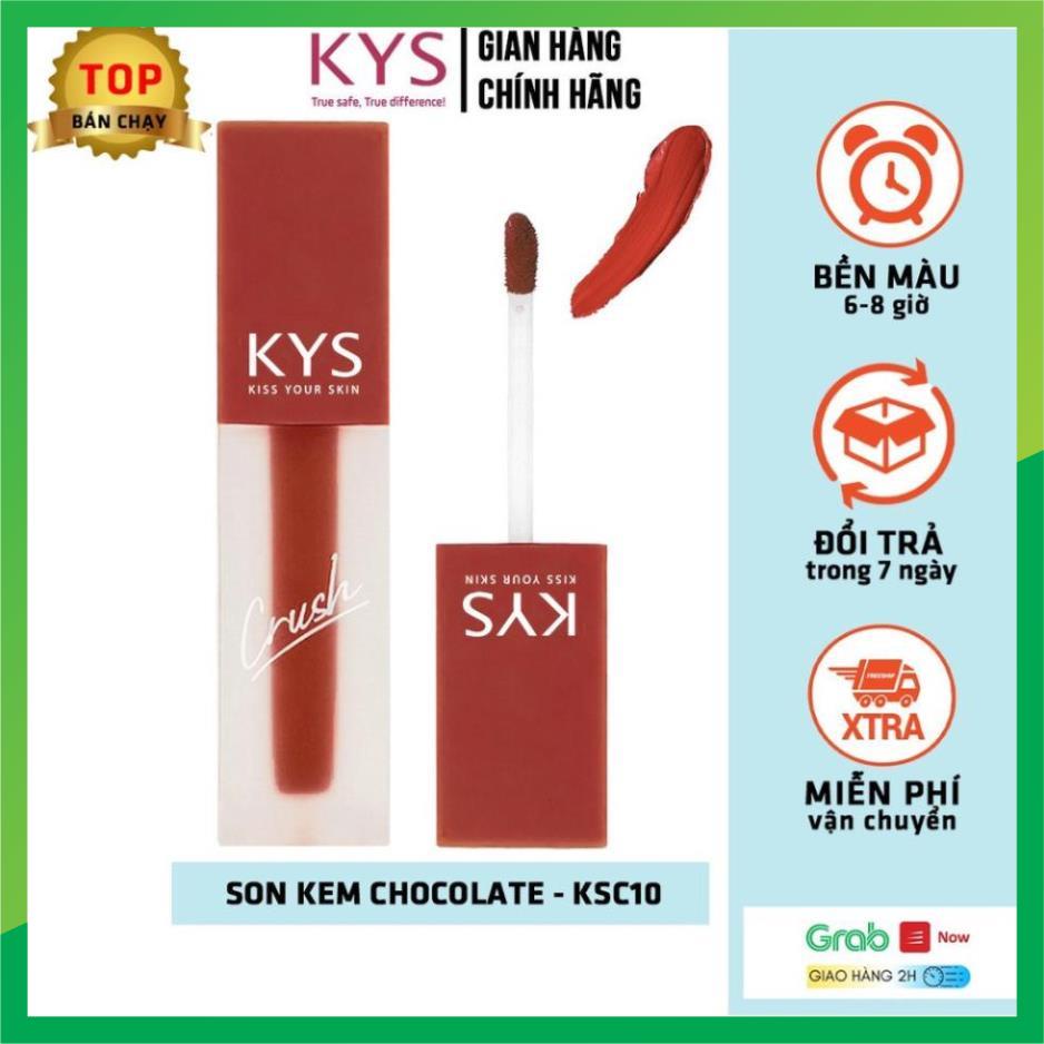 [ ĐẶC BIỆT] Son Kem Lì Lâu Trôi Mịn Môi chocolate Crush KYS 3,5g (11 màu) _hanquocmypham2022