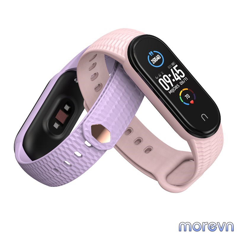 Dây đeo silicon thể thao vân sần Mi band 5, miband 6 chính hãng Mijobs - dây đeo thay thế mi band 6, miband 5 (Mijobs)