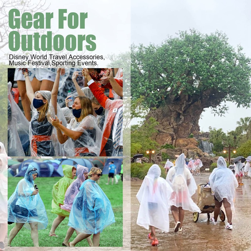 Set 5 Túi Ponchos Dây Rút Dùng Một Lần Có Thể Tái Sử Dụng Cho Trẻ Em Và Người Lớn