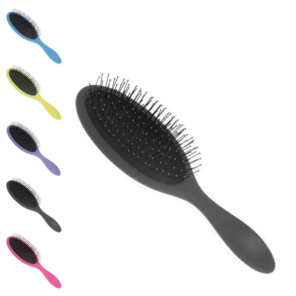 Bàn chải tóc bằng nhựa gỡ rỗi màu vàng