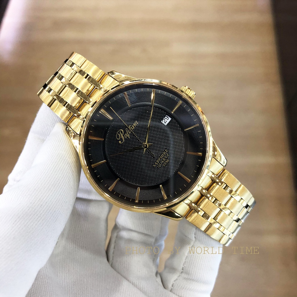 Đồng hồ nam Pafolina 5027M dây thép Full Box , kính sapphire chống xước chống nước 5ATM bảo hành 3 năm