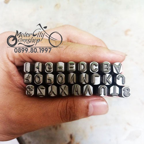 Bộ Đục Chữ Và Số 5mm - Xuôi