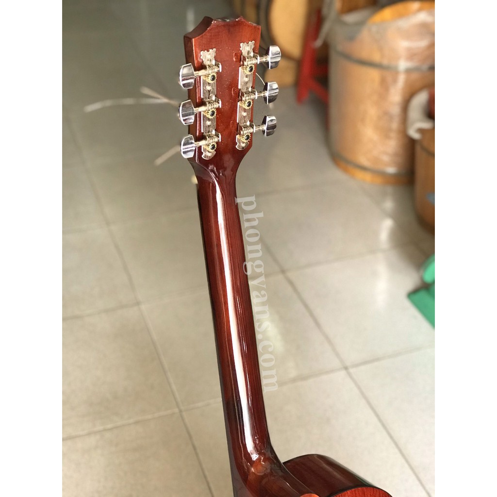 [TẶNG KÈM BAO +PHÍM] Đàn guitar acoustic gỗ hồng đào có ty tặng kèm bao và phím gảy