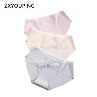 Quần lót thun lạnh mềm siêu mỏng giấu đường may gợi cảm thoáng khí cho nữ size M-XL