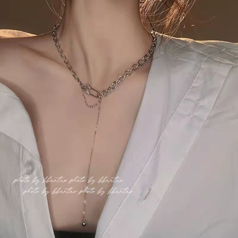 Vòng cổ hợp kim đính đá thời trang thanh lịch cho nữ