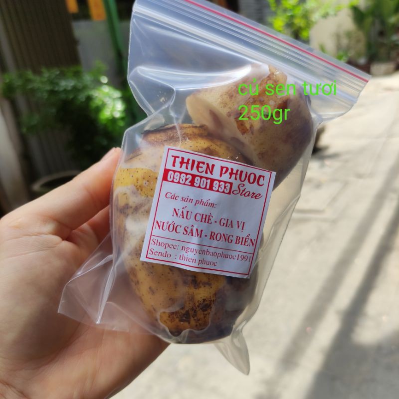 Củ sen tươi - 200gr - nấu chè, nấu canh, lẩu dê