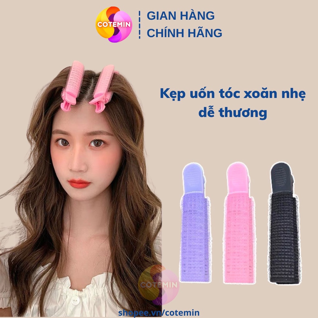 Kẹp làm phồng chân tóc mái uốn tóc mái thưa kẹp uốn tóc tạo kiểu Hàn Quốc
