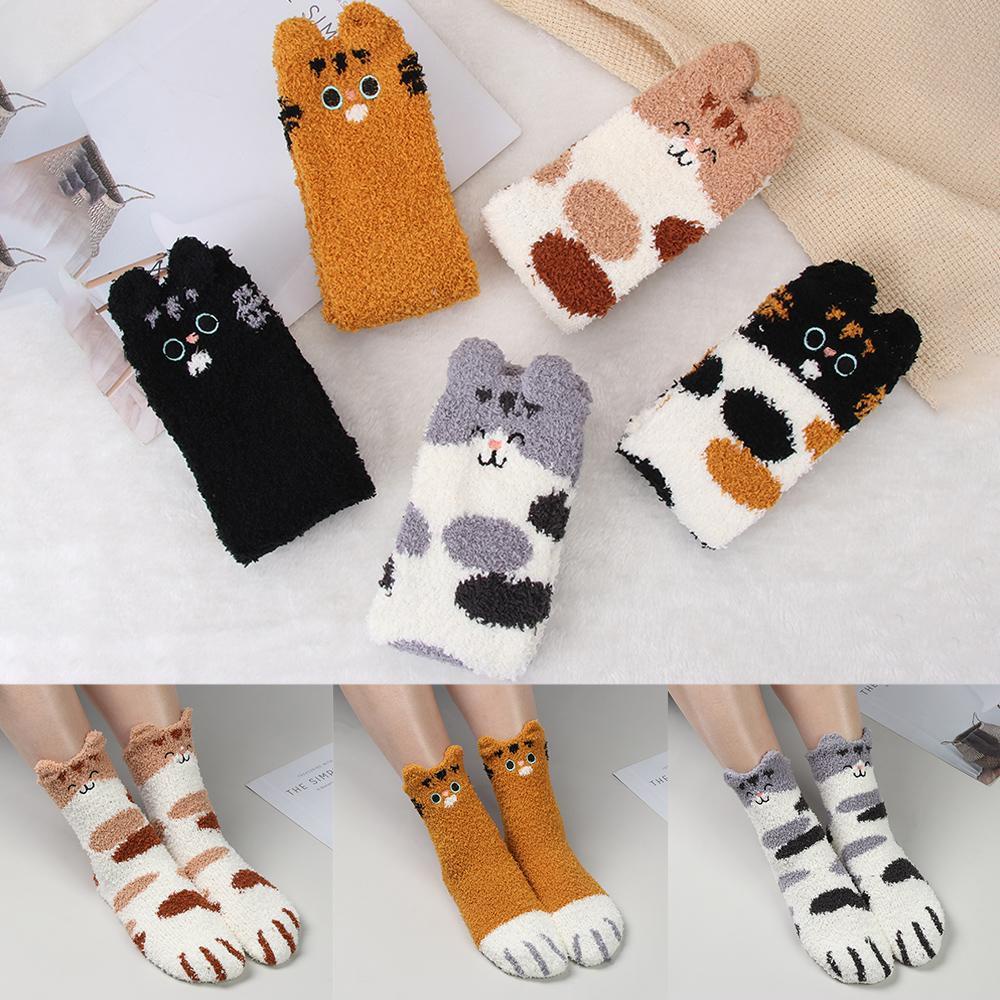 MAXG Vớ Nhung San Hô Lông Nhung Mềm Mại Dày Dặn Ấm Áp